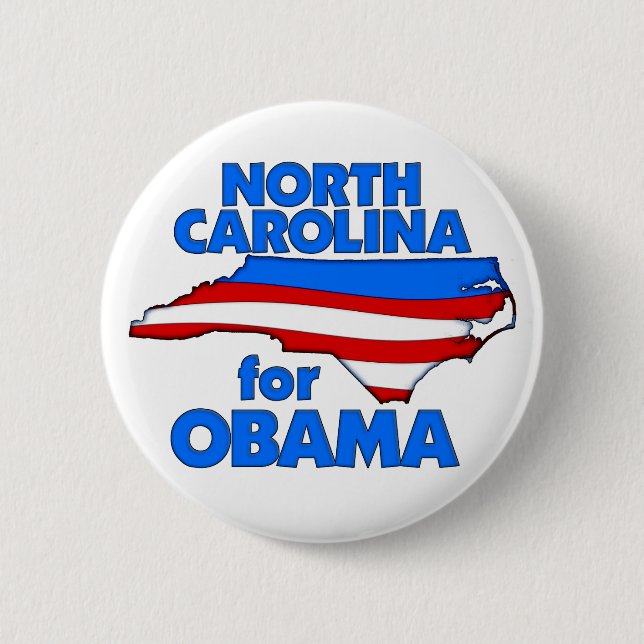 North Carolina för Obama knäppas Knapp (Framsida)