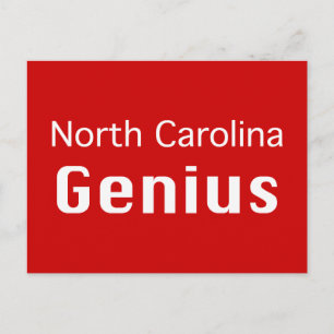 North Carolina Genius Gifts Vykort