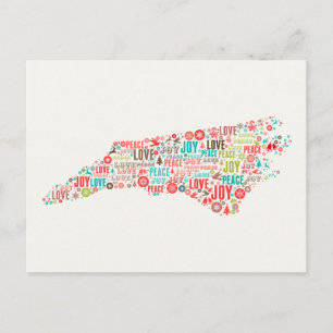 North Carolina GLAD HELG Vykort