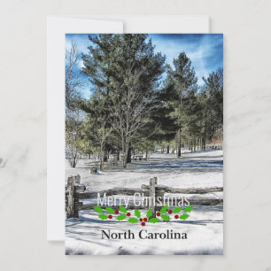 North Carolina, God Jul, Julkort
