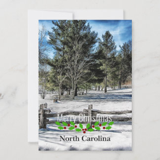 North Carolina, God Jul, Julkort