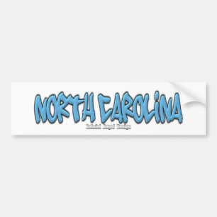 North Carolina Graffiti Bildekal