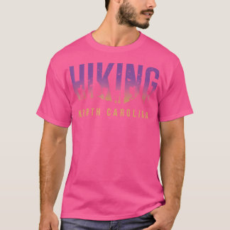 North Carolina Hiking Camper Äventyr Hiker Outdo T Shirt