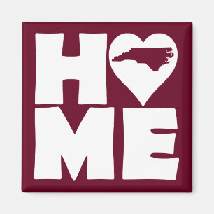 North Carolina Home Heart State Kylskåp Magnet