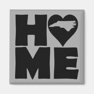 North Carolina Home Heart State Kylskåpsmagnet