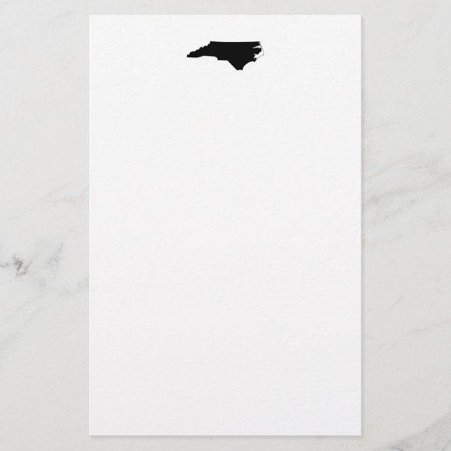 North Carolina i svart och vitt Brevpapper (Framsida)