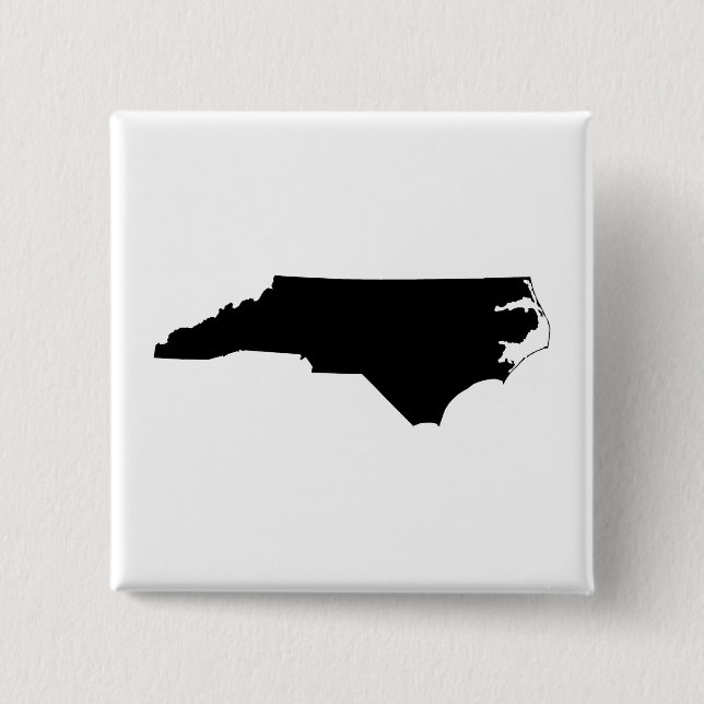 North Carolina i svart och vitt Knapp (Framsida)