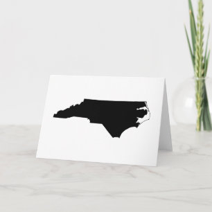 North Carolina i svart och vitt Kort