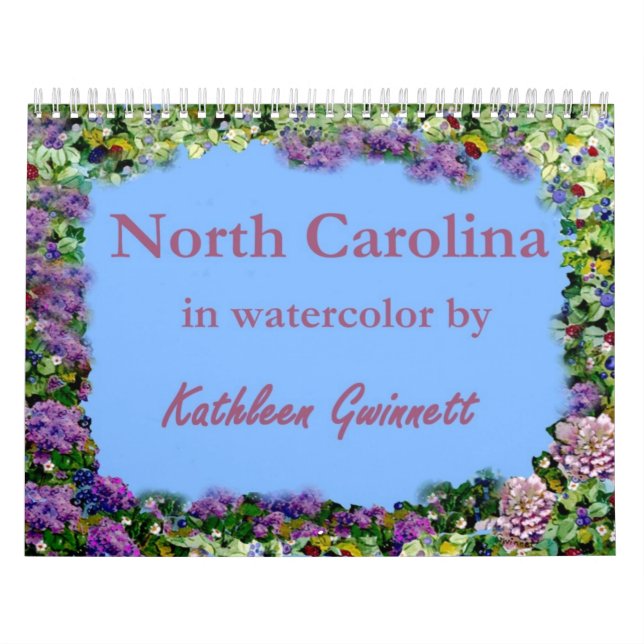 North Carolina i vattenfärgkalender Kalender (Omslag)