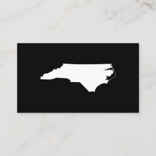 North Carolina i vitt och svart Visitkort