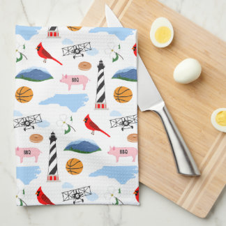 North Carolina Icons Kitchen Towel Kökshandduk