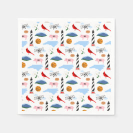 North Carolina Icons Napkins Pappersservett