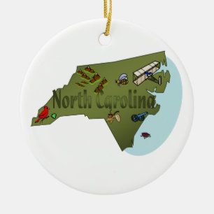 North Carolina julgranprydnad Julgransprydnad Keramik
