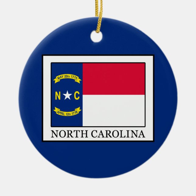 North Carolina Julgransprydnad Keramik (Framsidan)