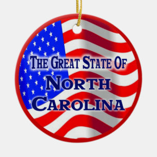 North Carolina Julgransprydnad Keramik