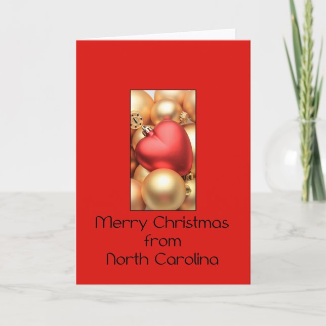 North Carolina-julkortet, ange specifikt Helgkort (Framsida)