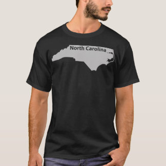 North Carolina Karta Outline State Home Pride Gift T Shirt