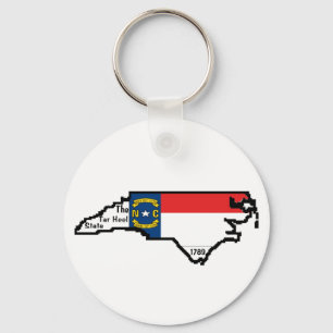 North Carolina Keychain Nyckelring