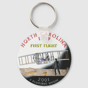 North Carolina Keychain Nyckelring
