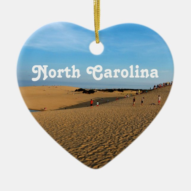 North Carolina kust Julgransprydnad Keramik (Framsidan)