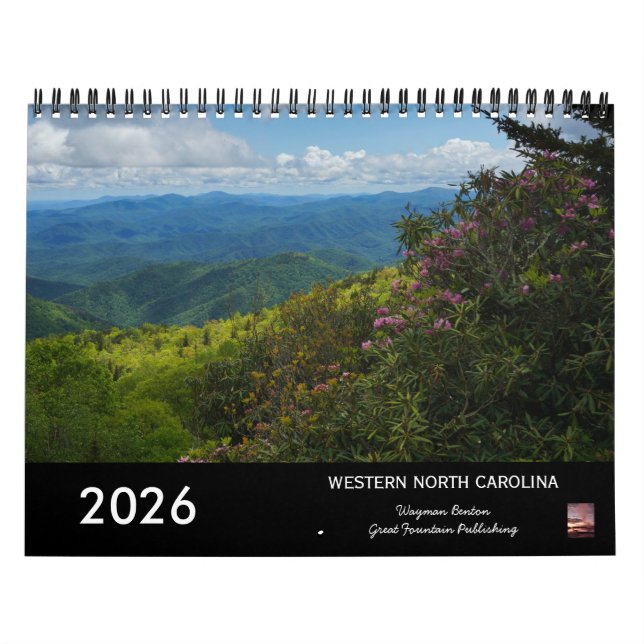 North Carolina Landscapes 2026 Calendar Kalender (Omslag)
