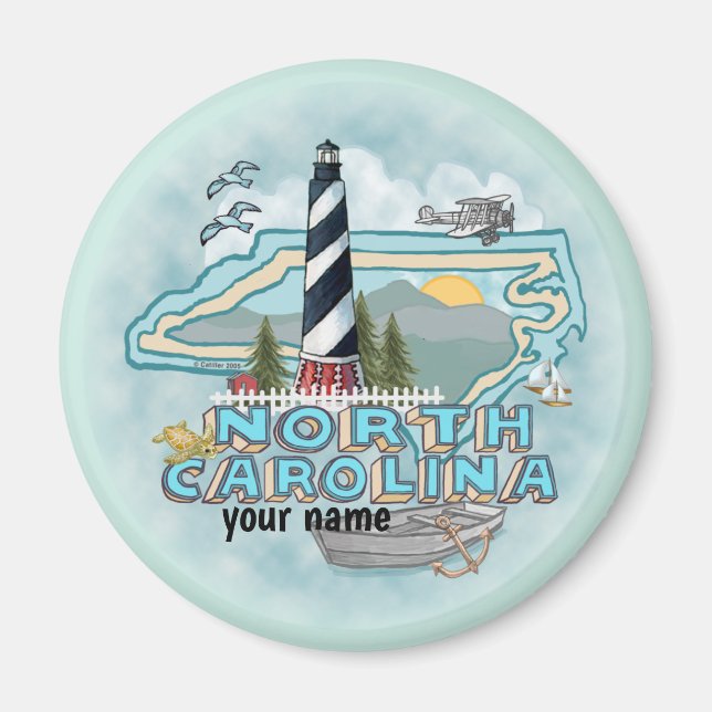 North Carolina Lighthouse Magnet (Framsidan)