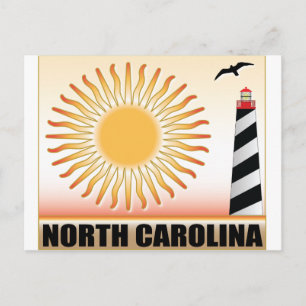 North Carolina Lighthouse Sol Vykort