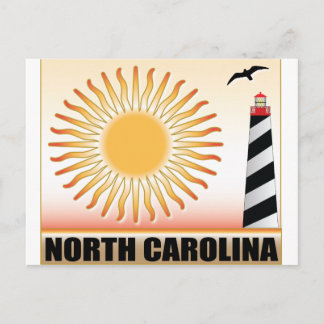 North Carolina Lighthouse Sol Vykort