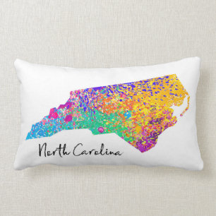 North Carolina modern karta Lumbarkudde