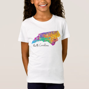 North Carolina modern karta T Shirt