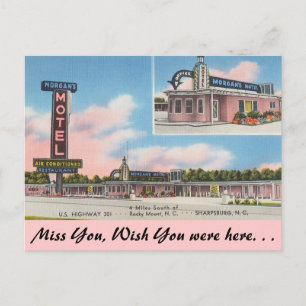 North Carolina, Morgan's Motel, Rocky Mount Vykort
