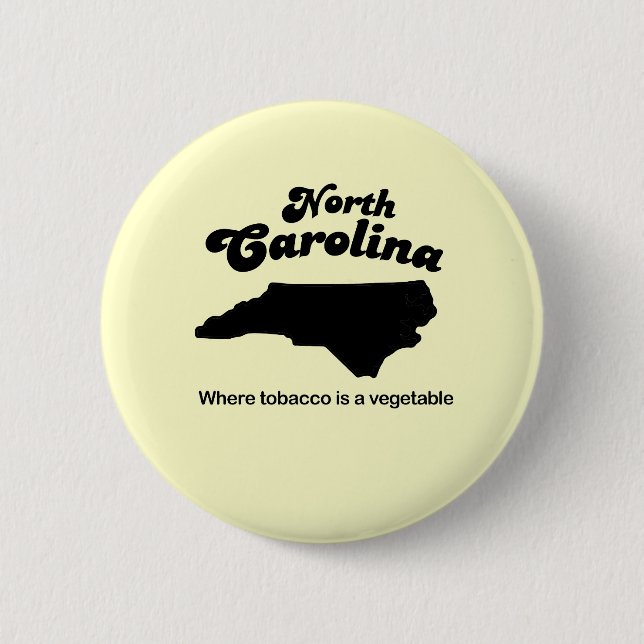 North Carolina Motto- där tobak är en vegetabilisk Knapp (Framsida)
