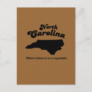 North Carolina Motto- där tobak är en vegetabilisk Vykort