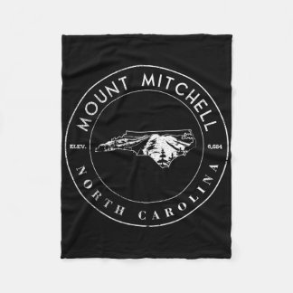 North Carolina Mountain State Shape Vandring Mt Mi Fleecefilt