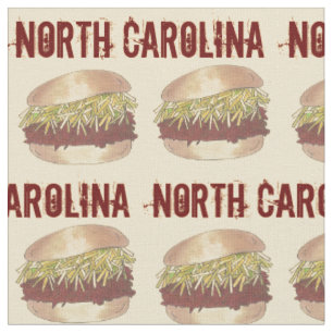 North Carolina NC Stil Gris BBQ Barbecue Sandwich Tyg