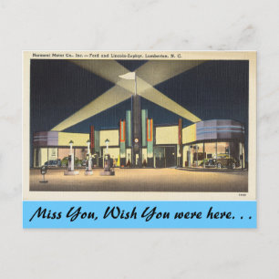 North Carolina, Norment Motors, Lumberton Vykort