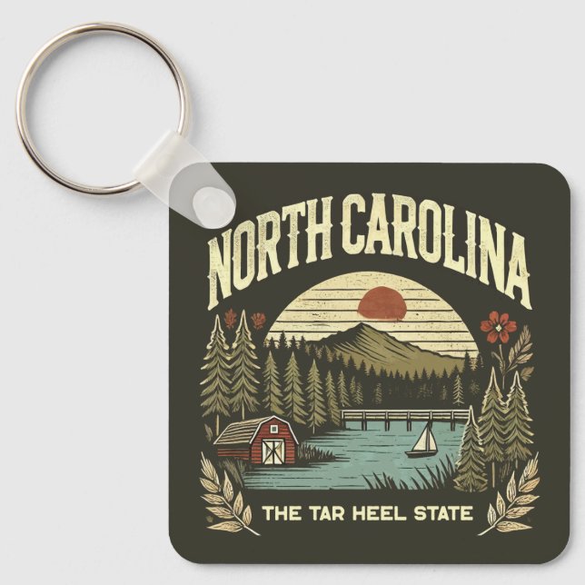 North Carolina Nyckelring (Framsida)