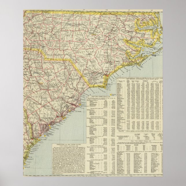 North Carolina och South Carolina 2 Poster (Framsidan)