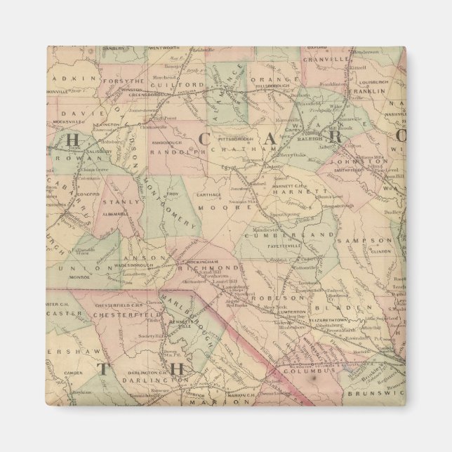 North Carolina och South Carolina Magnet (Framsidan)