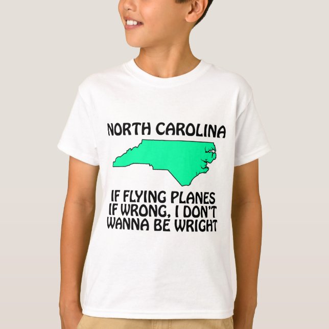 North Carolina - Om det är fel att flyga plan... Tee (Framsida)