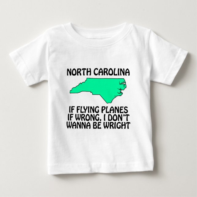 North Carolina - Om det är fel att flyga plan... Tee (Framsida)