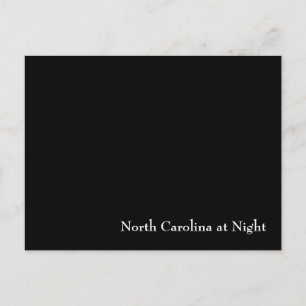 North Carolina på natten Vykort