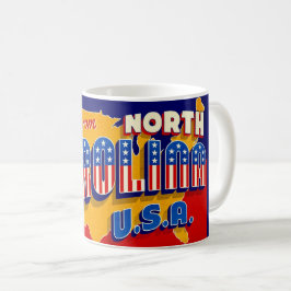 North Carolina Patriotisk Välkomstmugg Kaffemugg
