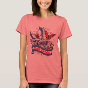North Carolina Patriotism Butterfly T Shirt