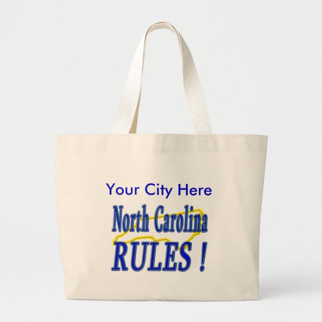 North Carolina regler! Jumbo Tygkasse (Framsidan)