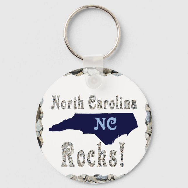 NORTH CAROLINA ROCKS-NYCKELRING NYCKELRING (Framsida)