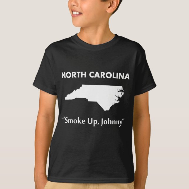 North Carolina - Rök upp, Johnny! T-shirt (Framsida)