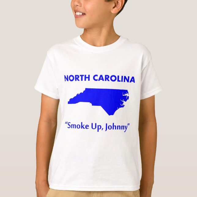 North Carolina - Rök upp, Johnny! Tee (Framsida)