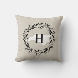 North Carolina Rustic Wandemonogram Dekorativ kudd Kudde