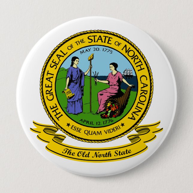 North Carolina Seal Knapp (Framsida)